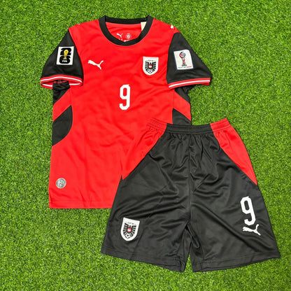 Austria 2026 Marcel Sabitzer #9 Kids New Season Soccer Kit Football Jersey