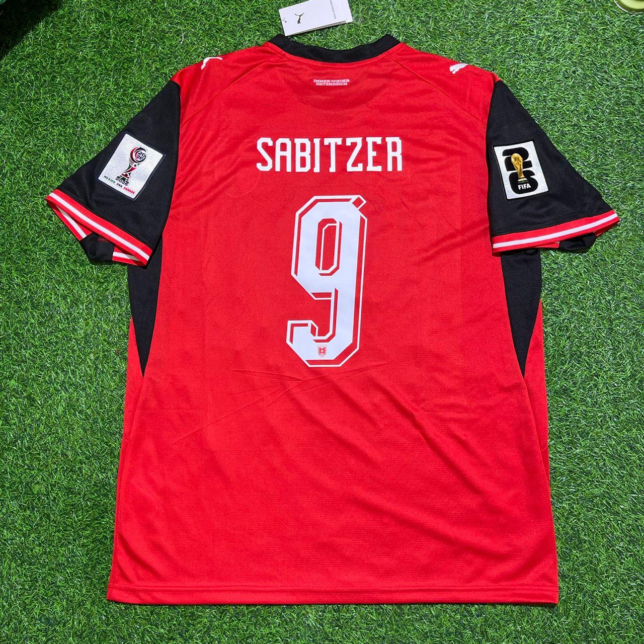 Austria 2026 Marcel Sabitzer #9 Kids New Season Soccer Kit Football Jersey