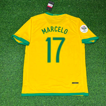 Brazil World Cup 2006 Marcelo #17 Football Jersey