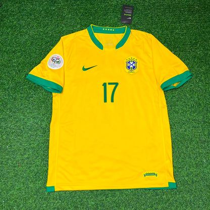 Brazil World Cup 2006 Marcelo #17 Football Jersey