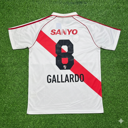 Marcelo Gallardo River Plate 1993/1994 Retro Home Football Jersey Kit