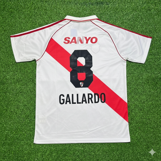 Marcelo Gallardo River Plate 1993/1994 Retro Home Football Jersey Kit