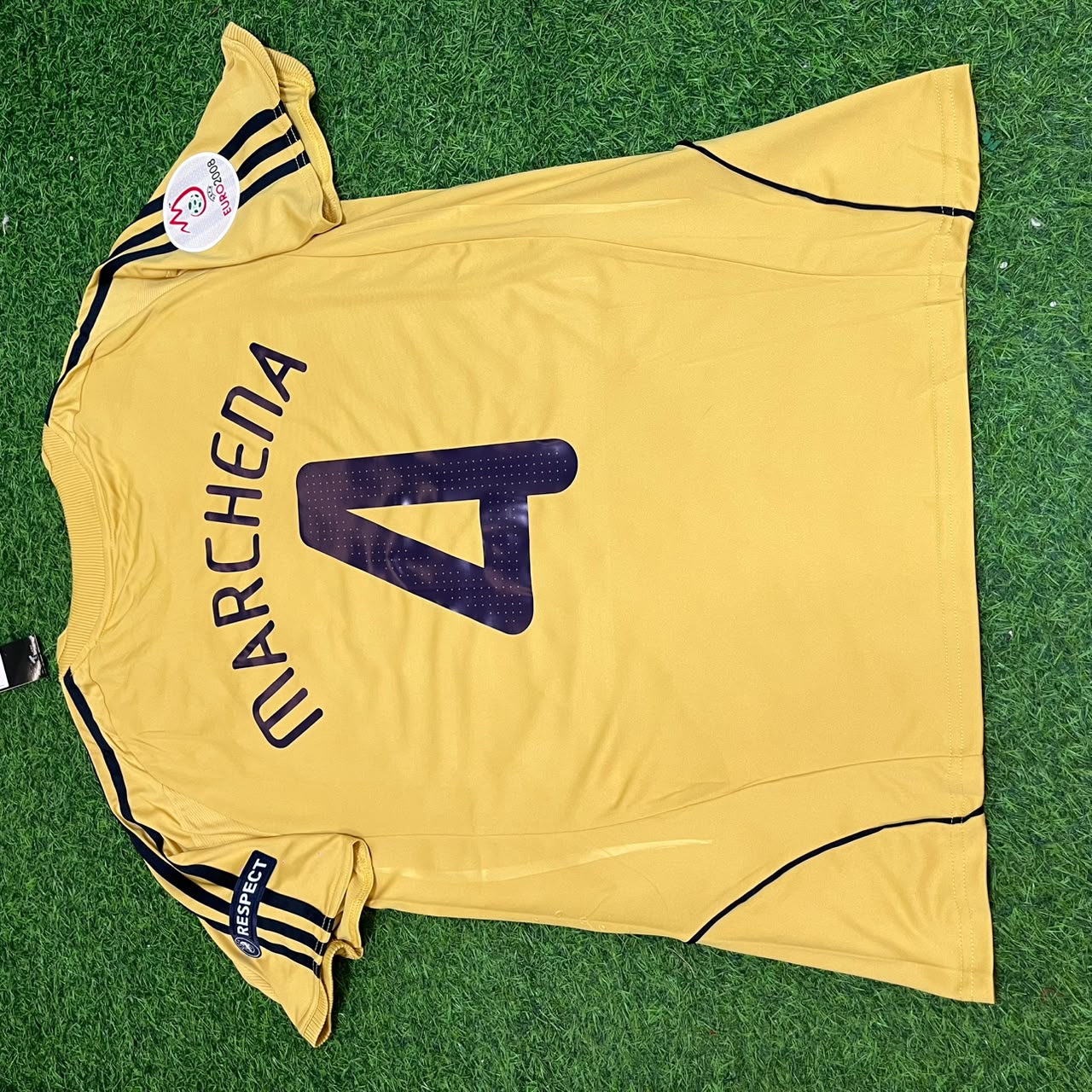 Spain EURO 2008 Carlos Marchena 4- Retro Football Jersey