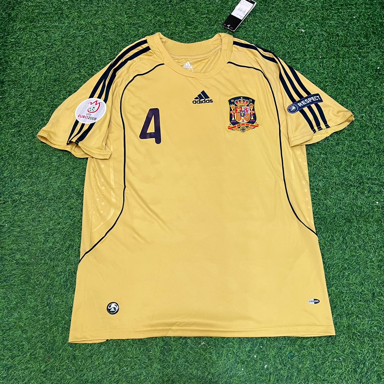 Spain EURO 2008 Carlos Marchena 4- Retro Football Jersey