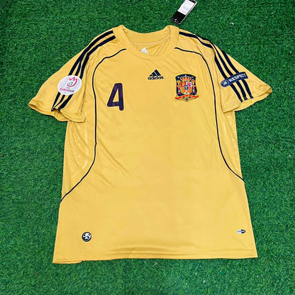Spain EURO 2008 Carlos Marchena 4- Retro Football Jersey