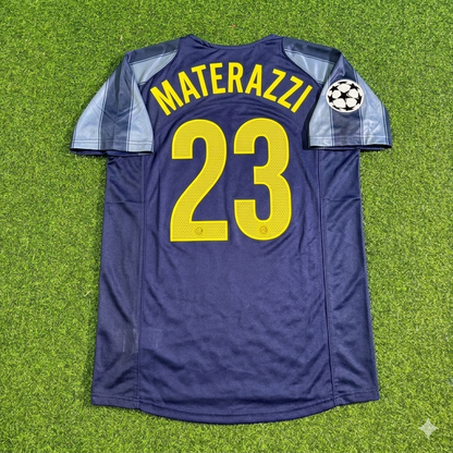 Marco Materazzi #23 Inter Milan 2004/05 Retro Football Jersey Kit