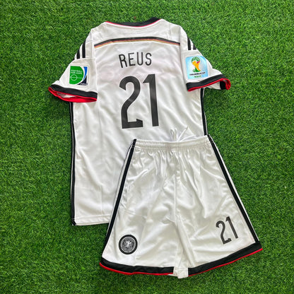 Marco Reus Germany 2014 White Retro Kids Football Jersey Collection