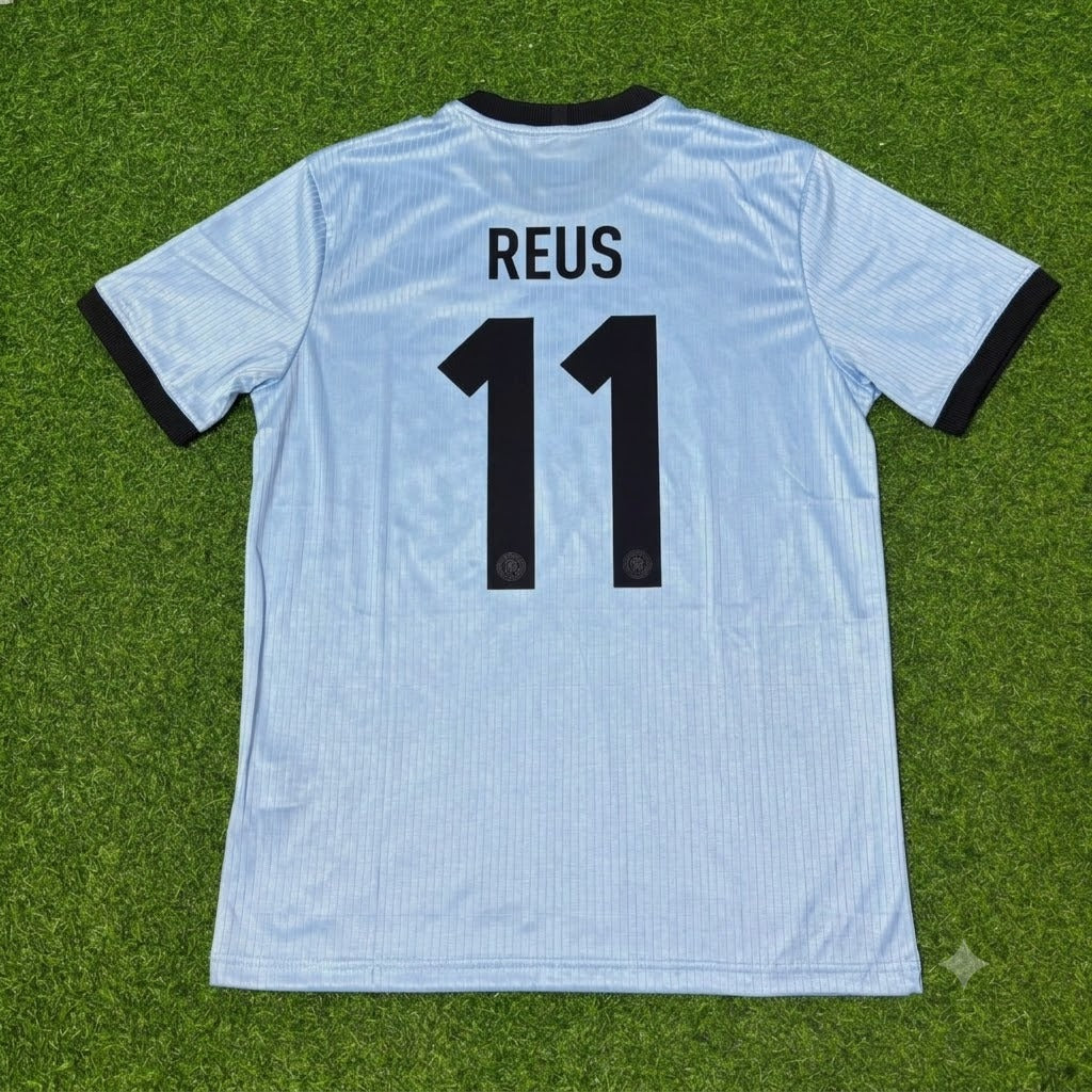 Marco Reus Germany 125th Year Special Clear Blue Retro Football Jersey Kit