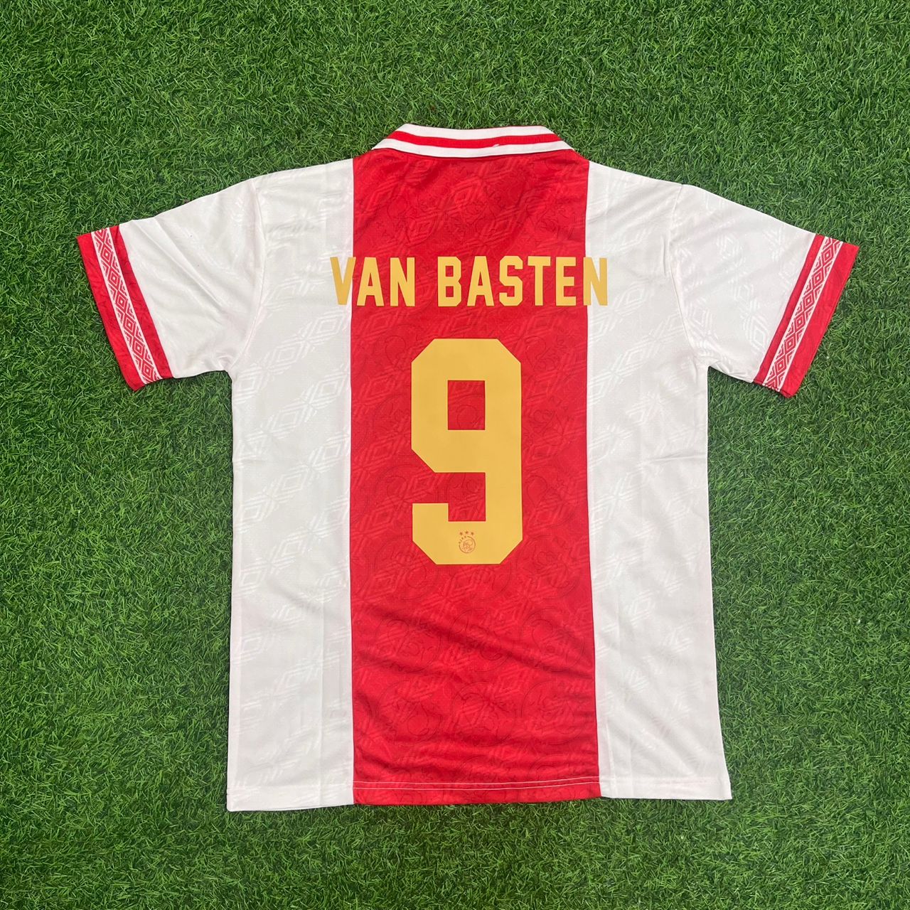 Marco van Basten Ajax Retro Golden Printing Football Jersey