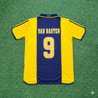 Marco van Basten Ajax Retro Yellow Football Jersey Kit