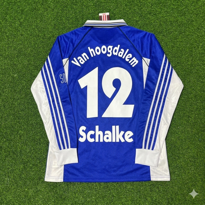 Marco van Hoogdalem #12 Schalke 04 1998-2000 Langarm Retro Fussballtrikot Jersey