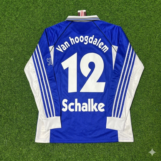 Marco van Hoogdalem #12 Schalke 04 1998-2000 Langarm Retro Fussballtrikot Jersey