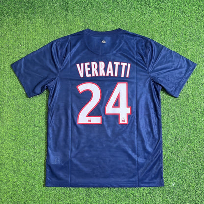 Marco Verratti #24 PSG 2012/2013 Season Home Blue Retro Football Jersey Trikot Maillot