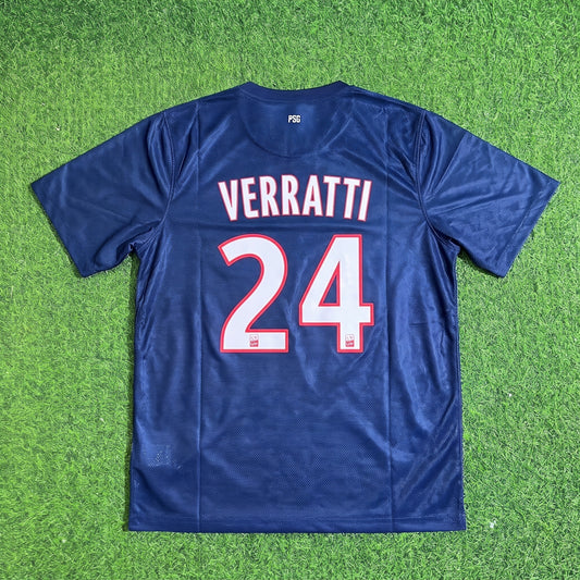 Marco Verratti #24 PSG 2012/2013 Season Home Blue Retro Football Jersey Trikot Maillot