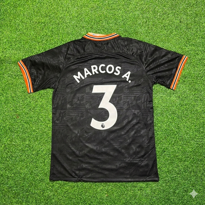 Marcos Alonso 3- Chelsea 2019/2020 Away Black Retro Football Jersey Collection