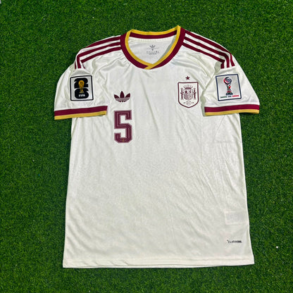 Spain World Cup 2026 Marcos Llorente #5 Beige Away Football Jersey