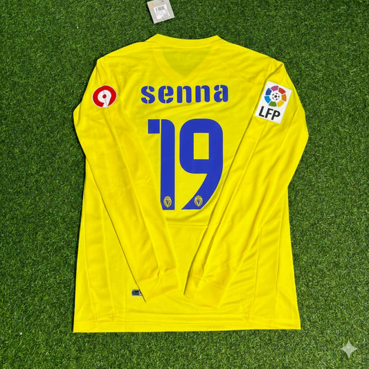 Marcos Senna 19 Villarreal CF 2008/2009 Long Sleeve Retro Football Jersey Kit