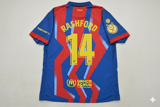 Marcus Rashford 14- Barcelona Supercopa de España 2026 Football Jersey