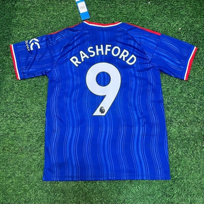 Marcus Rashford #9 Manchester United Blue 2027 Football Jersey