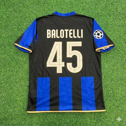 Mario Balotelli #45 Inter Milan 2008/09 Retro Football Jersey Kit