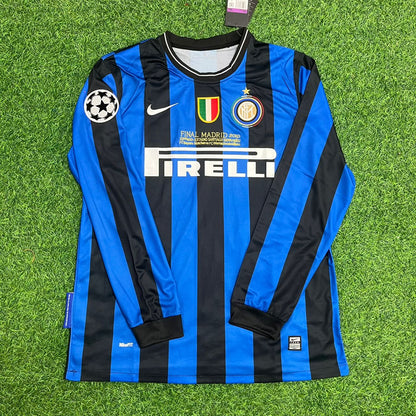 Mario Balotelli Inter Milan 2010 Champions League Final Retro Football Jersey Collection