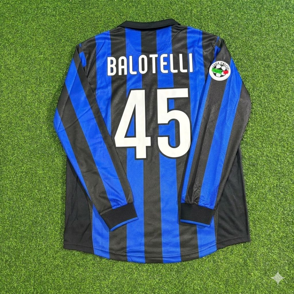Mario Balotelli - Inter Retro Football Jersey