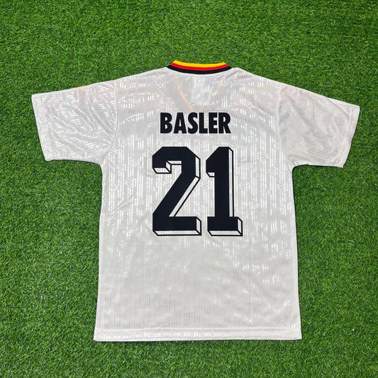 Mario Basler Deutschland 1994 World Cup Retro Football Jersey Kit