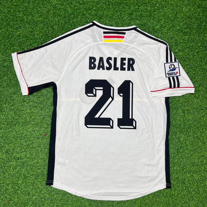 Mario Basler Deutschland WM 1998 Retro Germany Fußballtrikot Jersey