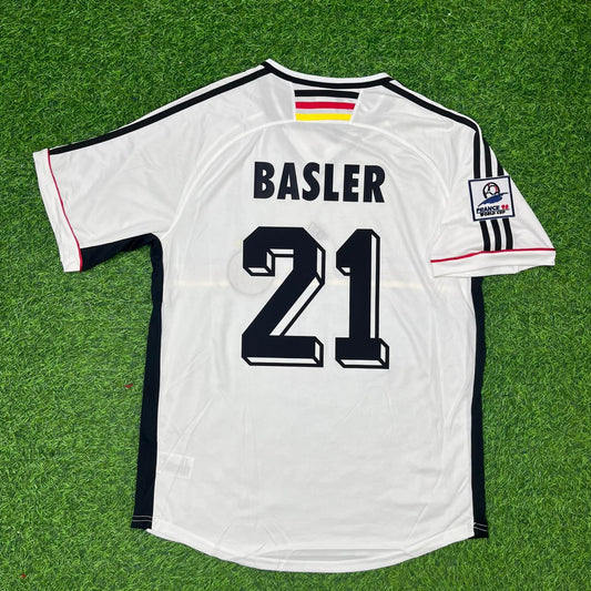 Mario Basler Deutschland WM 1998 Retro Germany Fußballtrikot Jersey