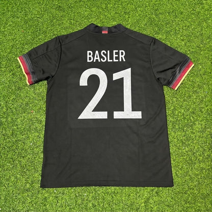 Mario Basler #21 Germany Black Retro Football Jersey Paradise Edition