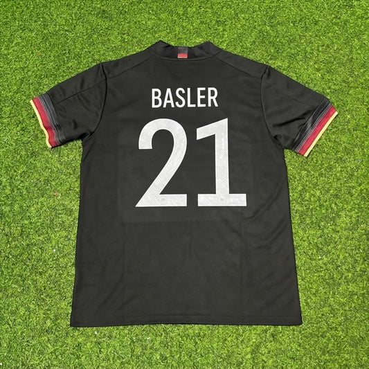 Mario Basler #21 Germany Black Retro Football Jersey Paradise Edition