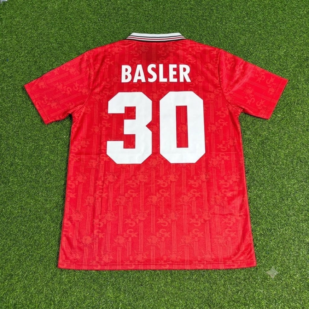 Mario Basler FC Kaiserslautern Commemorative Retro Fußballtrikot Jersey