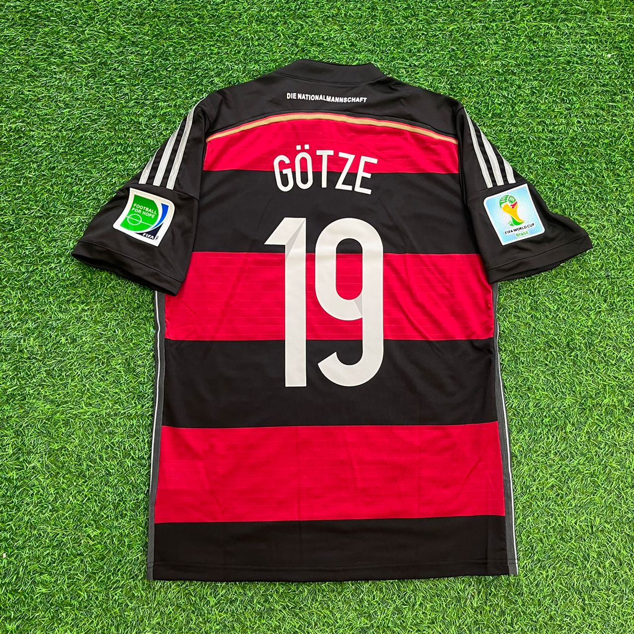 Mario Götze Germany 2014 Brazil World Cup Final Retro Football Jersey Kit