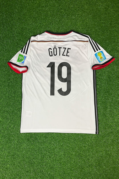 Mario Gotze - Germany 2014 World Cup Retro Football Jersey Kit
