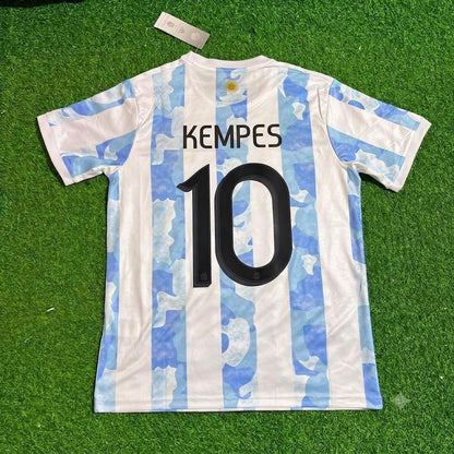 Mario Kempes 10 Argentina Retro Football Jersey