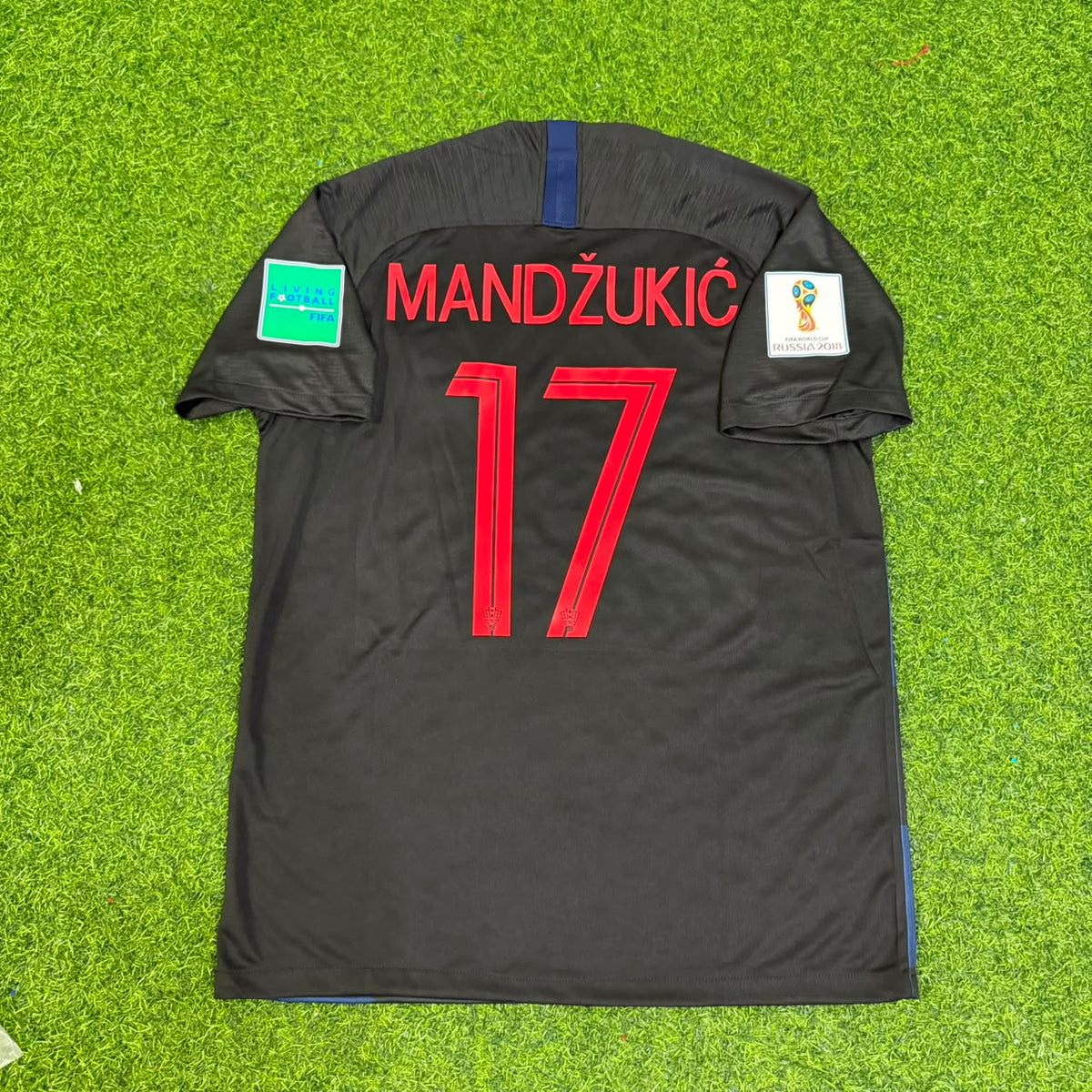 Mario Mandzukic Croatia World Cup 2018 Final Football Jersey