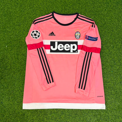 Mario Mandzukic Juventus Pink Retro 2015-2016 Pink Football Jersey