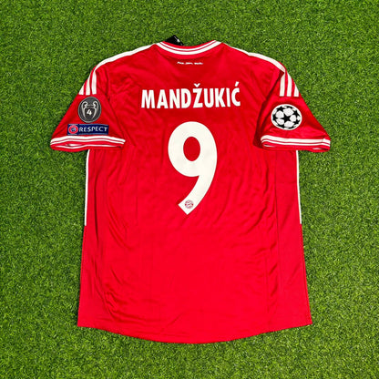 Mario Mandžukić #9 Bayern Munich 2013 Champions League Final Retro Football Jersey