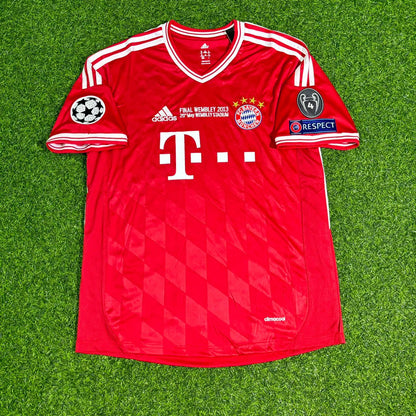 Mario Mandžukić #9 Bayern Munich 2013 Champions League Final Retro Football Jersey