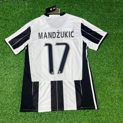 Mario Mandzukic Juventus 2016/17 Home Retro Football Jersey Collection