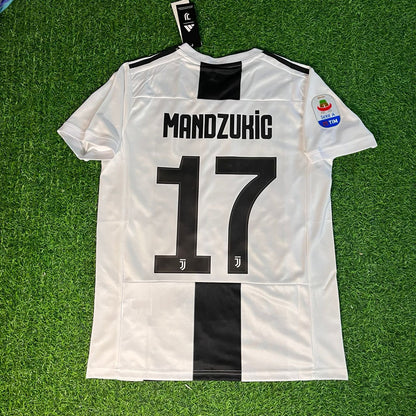 Mario Mandzukic Juventus 2018 2019 Retro Football Jersey Kit