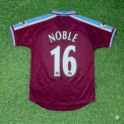 Mark Noble #16 West Ham United Home Retro Football Jersey Kit