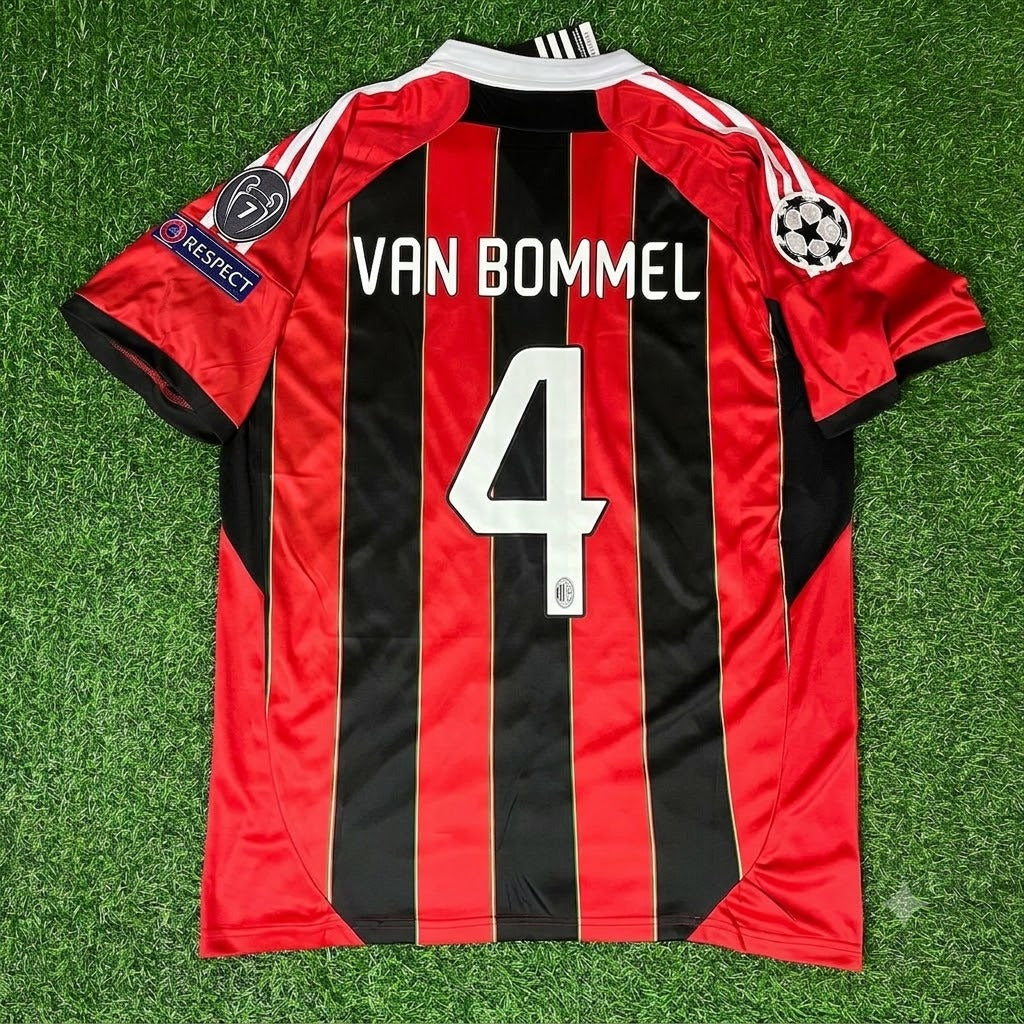 Mark van Bommel AC Milan Home Retro Football Jersey Kit