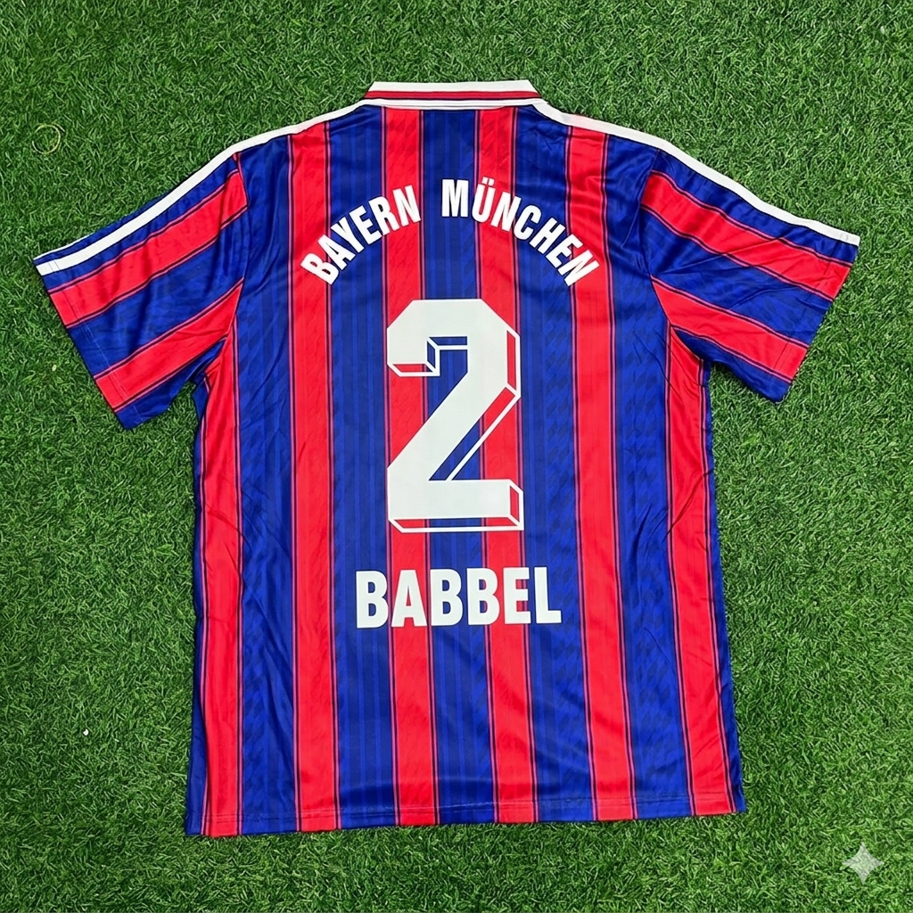 Markus Babbel Bayern München 1995 1997 Retro Football Jersey Kit