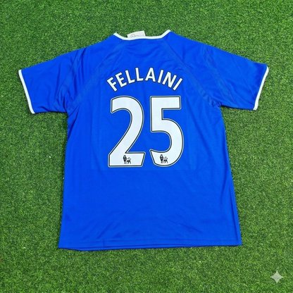 Marouane Fellaini #25 Everton Fc Blue Retro Football Jersey Kit