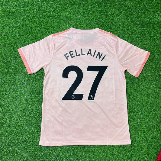 Marouane Fellaini Manchester United 2018/19 Pink Retro Football Jersey Collection