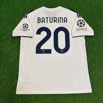 Martin Baturina #20 Como 2027 Away Champions League Patch Football Jersey