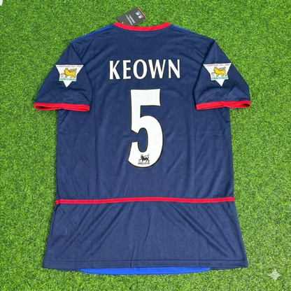 Martin Keown 5- Arsenal 2002-2004 Black Blue o2 Retro Football Jersey Kit