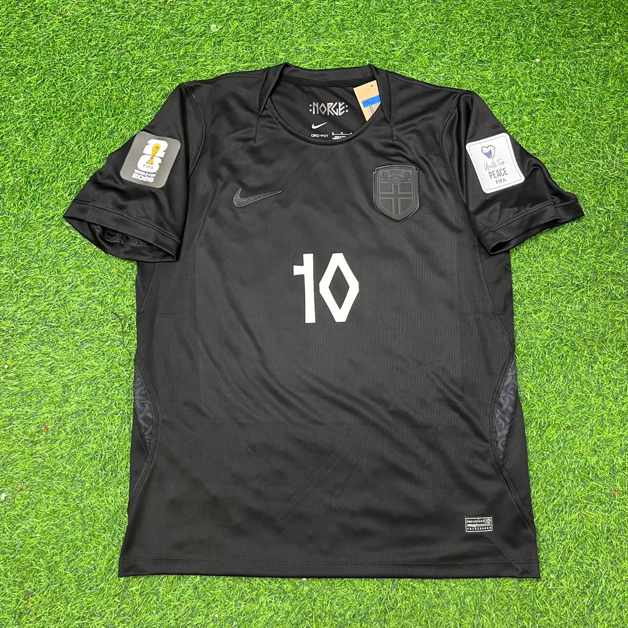 Norway World Cup 2026 Martin Ødegaard #10 Black Away Football
