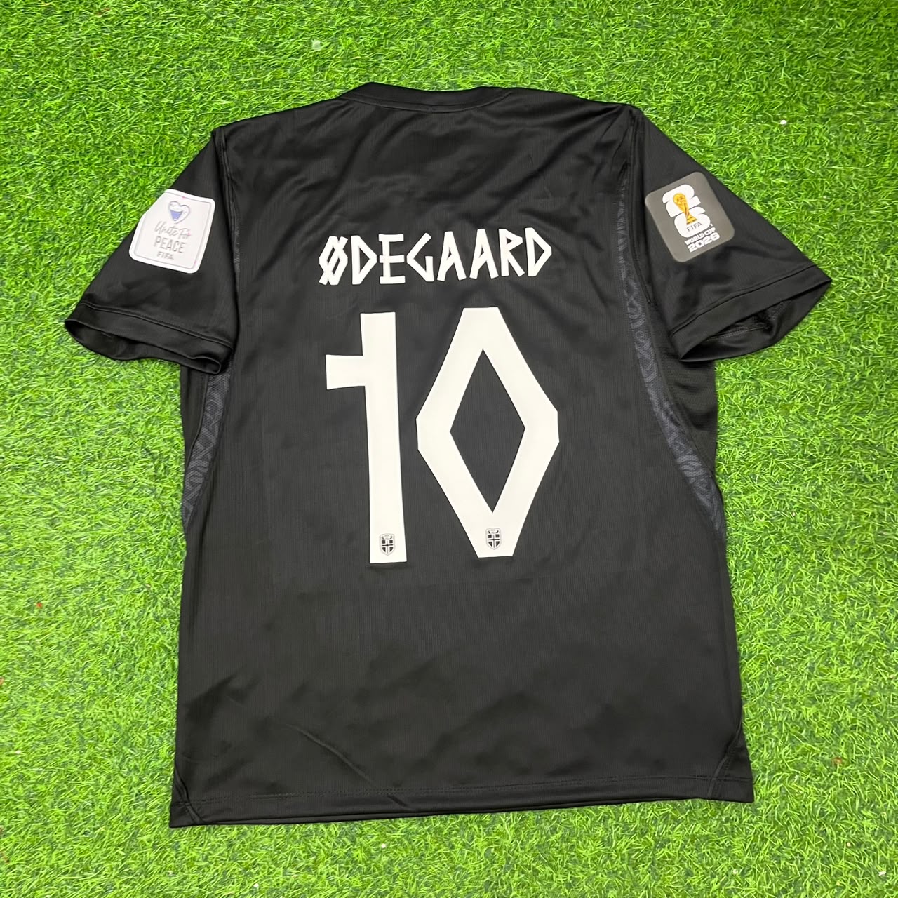 Norway World Cup 2026 Martin Ødegaard #10 Black Away Football Jersey